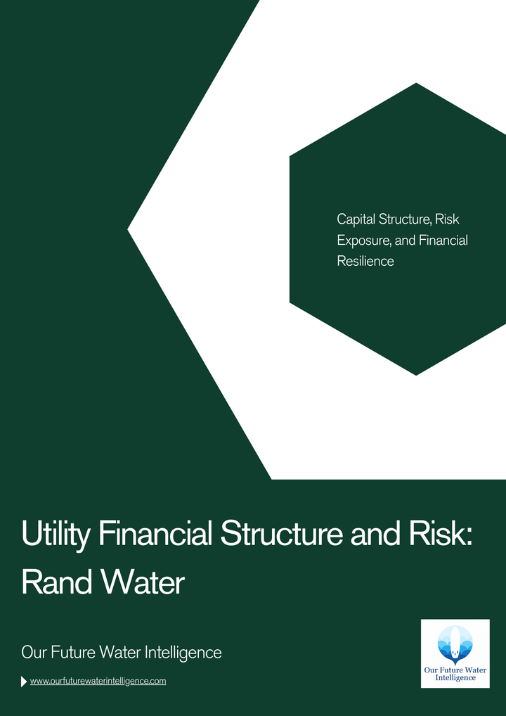 Cover of a report titled 'Rand_Water_Utility_Financial_Structure_and_Risk